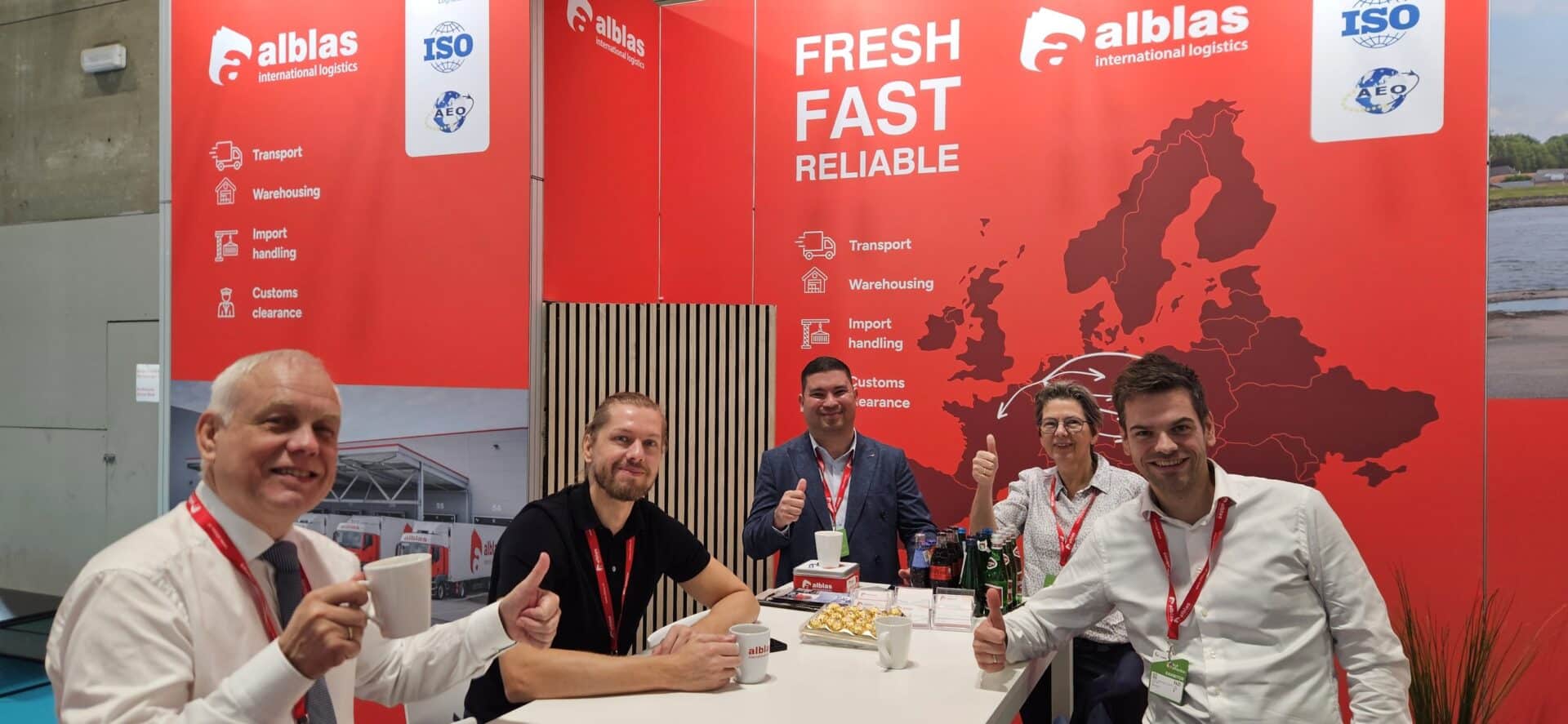 Alblas International Logistics team op Fruit Logistica 2026 in Berlijn